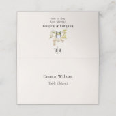 Tuscany Destination Wedding Escort Platzkarte (Außenseite Aufgefaltet)