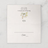 Tuscany Italy Destination Wedding Platzkarte (Außenseite Aufgefaltet)