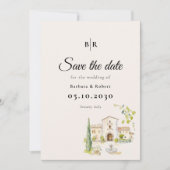 Tuscany Italy Destination Wedding Save The Date (Vorderseite)