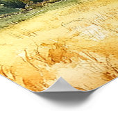 Tuscany Italy Lemons Wedding Welcome Sign Poster (Ecke)