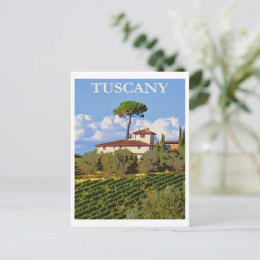 TUSCANY ITALY POSTKARTE (Stehend Vorderseite)