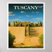 Tuscany, Italy travel poster (Vorne)
