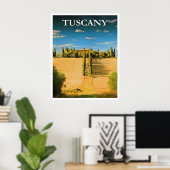 Tuscany, Italy travel poster (Heimbüro)