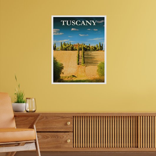 Tuscany, Italy travel poster (Wohnzimmer 2)