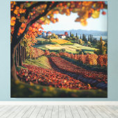 Tuscany Italy Vineyard Landscape Stretched Canvas  Leinwanddruck (Insitu (Holzboden))