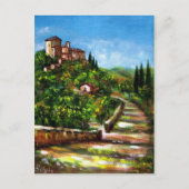 TUSCANY LANDSCAPE POSTKARTE (Vorderseite)