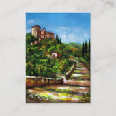 TUSCANY LANDSCAPE VISITENKARTE (Rückseite)