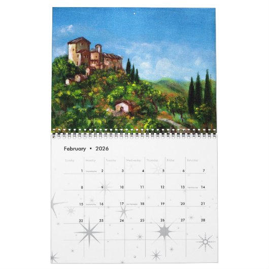 TUSCANY LANDSCAPES FINE ART COLLECTION 2017 KALENDER (Feb 2026)