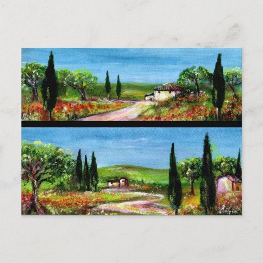TUSCANY LANDSCAPES POSTKARTE (Vorderseite)