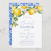 Tuscany Lemons Brautparty Einladung (Vorne/Hinten)