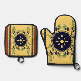 Tuscany Ofenhandschuh & Topflappen-Set