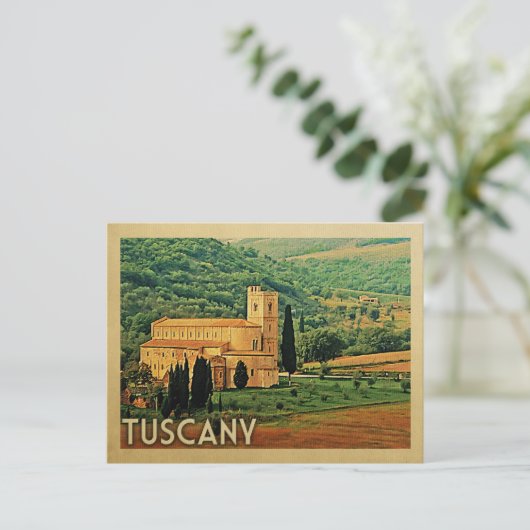 Tuscany Postcard Italy Vintage Travel Postkarte (Stehend Vorderseite)
