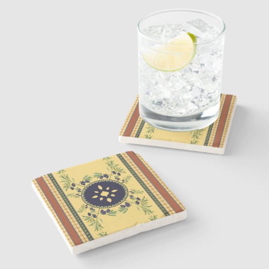 Tuscany Steinuntersetzer (Seitenansicht)