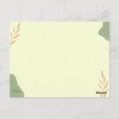 Tuscany sunset postkarte (Rückseite)