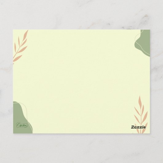 Tuscany sunset postkarte (Rückseite)