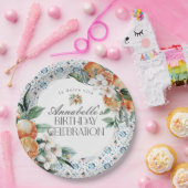 Tuscany Tile Italienische Geburtstagsparty Tischde Pappteller (Party)