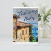 Tuscany Travel Italy Save The Date (Stehend Vorderseite)