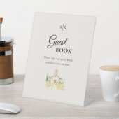 Tuscany Wedding Guest Book Sockelschild (In SItu)