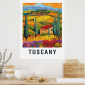 Tuscany Weinroute Mendrisiotto Poster (Küche)