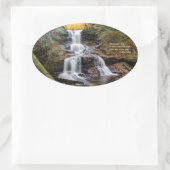 Tuscarora Falls Ovaler Aufkleber (Tasche)