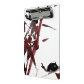 Tuschekunst mit Schnecke und Rotem Bambus Mini Klemmbrett (Gewinkelt2)