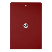 Tuschekunst mit Schnecke und Rotem Bambus Mini Klemmbrett (Rückseite)