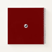 Tuschekunst mit Schnecke und Rotem Bambus Notizblock (Rückseite)