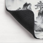 Tuschemalerei Berglandschaft Mousepad (Ecke)