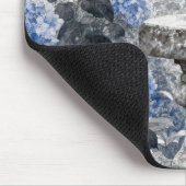 Tuschewaschung Blaumerle auf einer steinernen Gart Mousepad (Ecke)