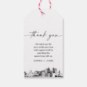 Tuscon Skyline Wedding Vielen Dank für Ihre Unters Geschenkanhänger (Rückseite)