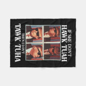 Tush 2024 Hawk Tuah Trump Embarring Flughafen Fleecedecke (Vorderseite (Horizontal))