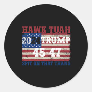 Tush Spit auf diese Thang-Wahl Parodie Trump 2024 Runder Aufkleber