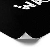 Tusk Tusk Ein anderer Walrus Pun Funny Pun Dark BG Poster (Ecke)