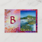 TUSKANISCHE ERINNERUNGEN 2 MONOGRAMM VISITENKARTE (Rückseite)