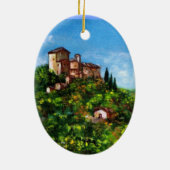 TUSKANISCHE LANDSCHAFT 3 KERAMIK ORNAMENT (Hinten)