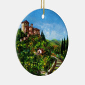 TUSKANISCHE LANDSCHAFT 3 KERAMIK ORNAMENT (Rechts)