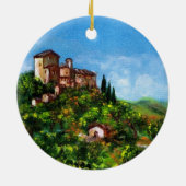 TUSKANISCHE LANDSCHAFT 3 KERAMIK ORNAMENT (Hinten)