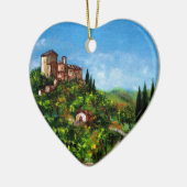 TUSKANISCHE LANDSCHAFT 3 KERAMIKORNAMENT (Links)