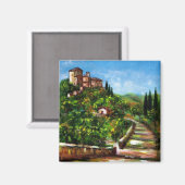 TUSKANISCHE LANDSCHAFT 3 MAGNET (Vorderseite/Rückseite)