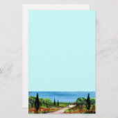 TUSKANISCHE LANDSCHAFT 4 BRIEFPAPIER (Vorne/Hinten)