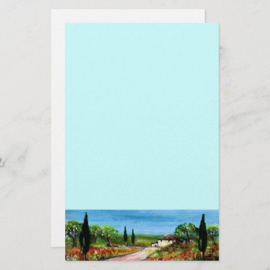 TUSKANISCHE LANDSCHAFT 4 BRIEFPAPIER (Vorne/Hinten)