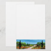 TUSKANISCHE LANDSCHAFT 4 BRIEFPAPIER (Vorne/Hinten)