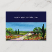 TUSKANISCHE LANDSCHAFT 4 VISITENKARTE (Rückseite)