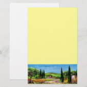 TUSKANISCHE LANDSCHAFT 5 BRIEFPAPIER (Vorne/Hinten)