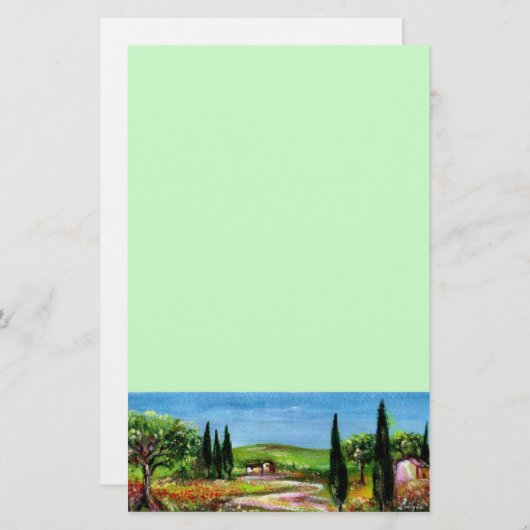 TUSKANISCHE LANDSCHAFT 5 BRIEFPAPIER (Vorne/Hinten)