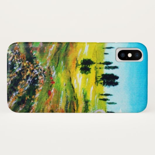 TUSKANISCHE LANDSCHAFT MIT KUCHEN, besonders Case-Mate iPhone Hülle (Rückseite (Horizontal))