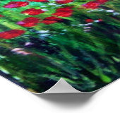 TUSKANISCHE LANDSCHAFT MIT POPPIEN POSTER (Ecke)