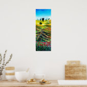 TUSKANISCHE LANDSCHAFT MIT POPPIEN POSTER (Küche)