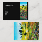 TUSKANISCHE LANDSCHAFT MIT POPPIEN VISITENKARTE (Vorne/Hinten)