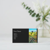 TUSKANISCHE LANDSCHAFT MIT POPPIEN VISITENKARTE (Stehend Vorderseite)
